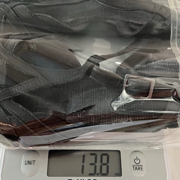 Skechers Black Genuine Leather Outdoor Flat Sandals Gorpcore 8.5 - Picture 11 of 11